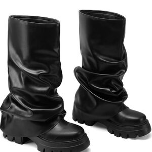 Black Women's Slouchy Boots